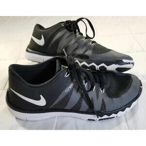 Nike Free Trainer 5.0 V6 Black Grey - Size 7 - Gym/Running Shoes - Fast Shipping